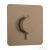 Hansgrohe ECOSTAT Comfort Q falsík alatti termosztátos kád/zuhany csaptelep, szálcsiszolt bronz 33712140