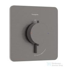   Hansgrohe ECOSTAT Comfort Q falsík alatti termosztátos kád/zuhany csaptelep, szálcsiszolt fekete króm 33712340