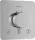 Hansgrohe ECOSTAT Comfort Q falsík termosztátos alatti kád/zuhany csaptelep, króm 33713000