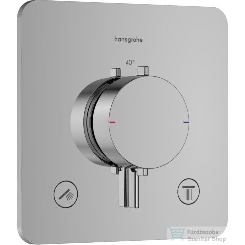 Hansgrohe ECOSTAT Comfort Q falsík termosztátos alatti kád/zuhany csaptelep, króm 33713000