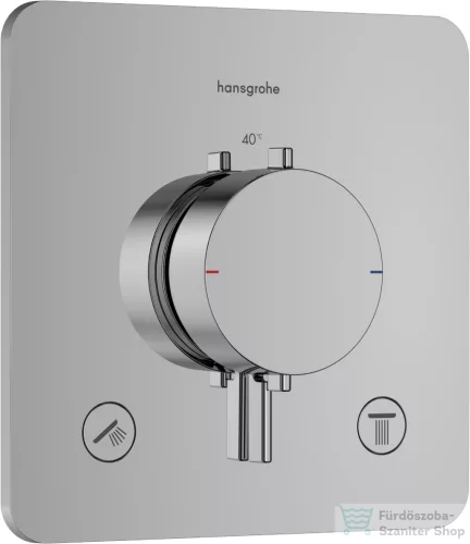 Hansgrohe ECOSTAT Comfort Q falsík termosztátos alatti kád/zuhany csaptelep, króm 33713000