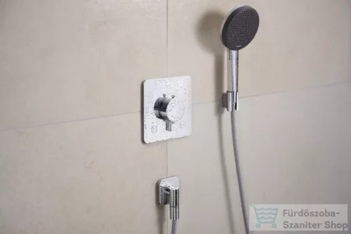 Hansgrohe ECOSTAT Comfort Q falsík termosztátos alatti kád/zuhany csaptelep, króm 33713000