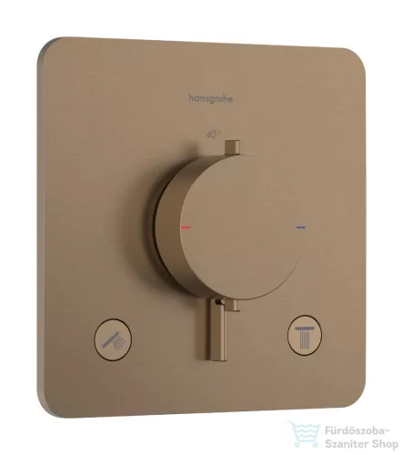 Hansgrohe ECOSTAT Comfort Q falsík alatti kád/zuhany csaptelep, szálcsiszolt bronz 33713140