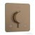 Hansgrohe ECOSTAT Comfort Q falsík alatti kád/zuhany csaptelep, szálcsiszolt bronz 33713140