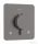 Hansgrohe ECOSTAT Comfort Q falsík alatti kád/zuhany csaptelep, szálcsiszolt fekete króm 33713340