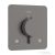 Hansgrohe ECOSTAT Comfort Q falsík alatti kád/zuhany csaptelep, szálcsiszolt fekete króm 33713340