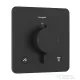 Hansgrohe ECOSTAT Comfort Q falsík alatti kád/zuhany csaptelep, matt fekete 33713670