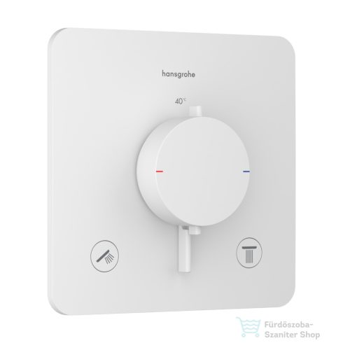 Hansgrohe ECOSTAT Comfort Q falsík alatti kád/zuhany csaptelep, matt fehér 33713700