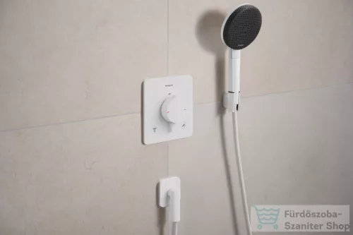 Hansgrohe ECOSTAT Comfort Q falsík alatti kád/zuhany csaptelep, matt fehér 33713700