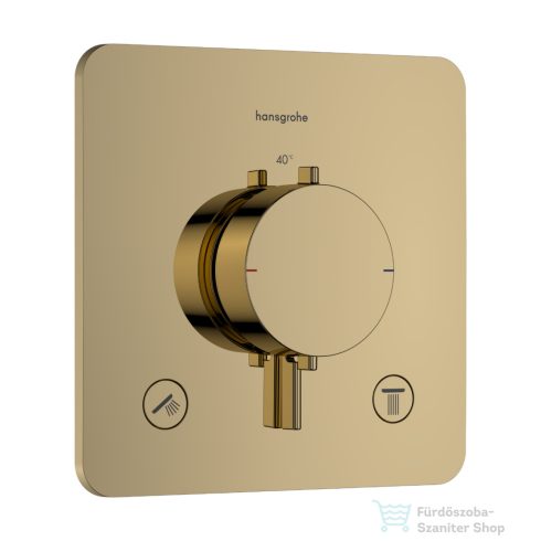 Hansgrohe ECOSTAT Comfort Q falsík alatti kád/zuhany csaptelep, polírozott arany hatású 33713990