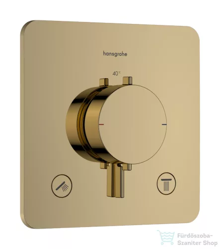 Hansgrohe ECOSTAT Comfort Q falsík alatti kád/zuhany csaptelep, polírozott arany hatású 33713990