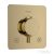 Hansgrohe ECOSTAT Comfort Q falsík alatti kád/zuhany csaptelep, polírozott arany hatású 33713990