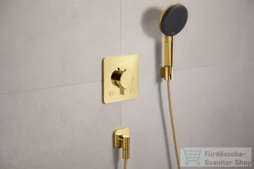 Hansgrohe ECOSTAT Comfort Q falsík alatti kád/zuhany csaptelep, polírozott arany hatású 33713990