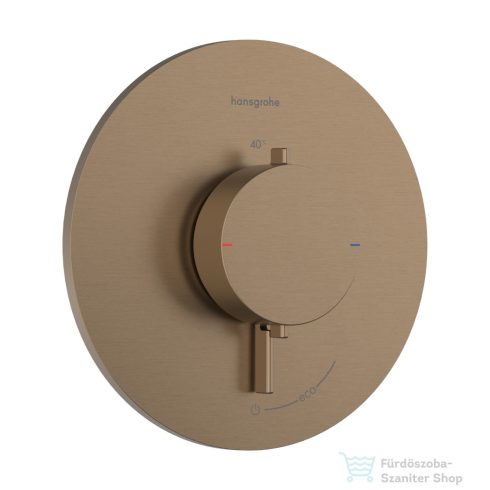 Hansgrohe ECOSTAT Comfort S falsík alatti kád/zuhany csaptelep, szálcsiszolt bronz 33714140