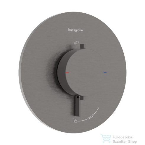 Hansgrohe ECOSTAT Comfort S falsík alatti kád/zuhany csaptelep, szálcsiszolt fekete króm 33714340