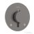 Hansgrohe ECOSTAT Comfort S falsík alatti kád/zuhany csaptelep, szálcsiszolt fekete króm 33715340