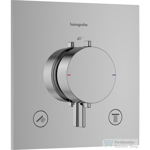 Hansgrohe ECOSTAT Comfort E falsík alatti kád/zuhany csaptelep beépített biztonsági funkcióval, króm 33716000