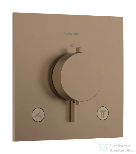 Hansgrohe ECOSTAT Comfort E falsík alatti kád/zuhany csaptelep beépített biztonsági funkcióval, szálcsiszolt bronz 33716140