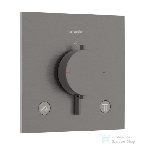 Hansgrohe ECOSTAT Comfort E falsík alatti kád/zuhany csaptelep beépített biztonsági funkcióval, szálcsiszolt fekete króm 33716340