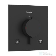   Hansgrohe ECOSTAT Comfort E falsík alatti kád/zuhany csaptelep beépített biztonsági funkcióval, matt fekete 33716670