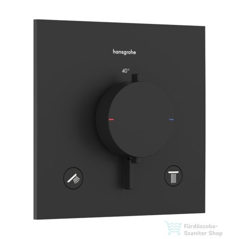 Hansgrohe ECOSTAT Comfort E falsík alatti kád/zuhany csaptelep beépített biztonsági funkcióval, matt fekete 33716670