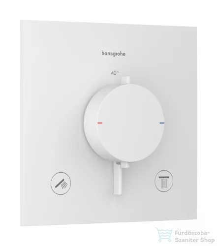 Hansgrohe ECOSTAT Comfort E falsík alatti termosztátos kád/zuhany csaptelep beépített biztonsági funkcióval, matt fehér 33716700