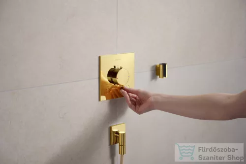 Hansgrohe ECOSTAT Comfort E falsík alatti kád/zuhany csaptelep beépített biztonsági funkcióval, polírozott arany hatású 33716990