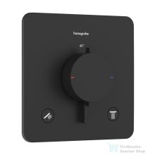   Hansgrohe ECOSTAT Comfort Q falsík alatti kád/zuhany csaptelep biztonsági kombinációval, matt fekete 33717670