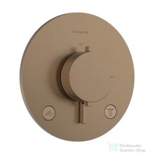   Hansgrohe ECOSTAT Comfort S falsík alatti kád/zuhany csaptelep biztonsági kombinációval, szálcsiszolt bronz 33718140