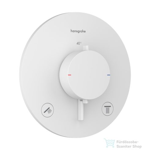 Hansgrohe ECOSTAT Comfort S falsík alatti kád/zuhany csaptelep biztonsági kombinációval, matt fehér 33718700