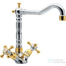   Sapho ANTEA mosdó csaptelep automata leeresztővel, króm/arany 3372