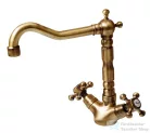Sapho ANTEA mosdó csaptelep automata leeresztővel, bronz 3376