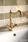 Sapho ANTEA mosdó csaptelep automata leeresztővel, bronz 3376