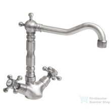   Sapho REITANO ANTEA mosdó csaptelep, forgatható kifolyóval, automata leeresztővel, nikkel (3378)