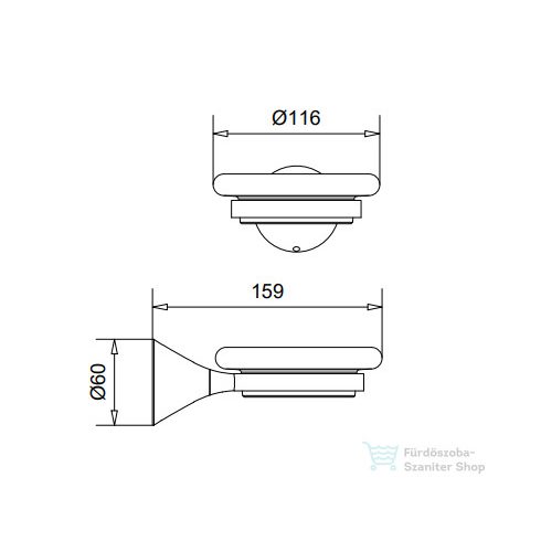 Bugnatese Orion fali szappantartó fehér kerámia tállal,króm 33800CR
