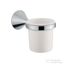   Bugnatese ORION fali pohártartó fehér kerámiával, króm 33802CR