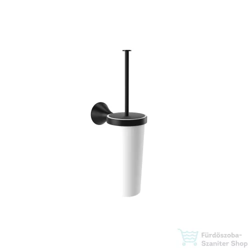 Bugnatese ORION fali wc kefe tartó fehér kerámia tartóval,matt fekete 33825NE