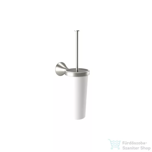 Bugnatese ORION fali wc kefe tartó fehér kerámia tartóval,szálcsiszolt nikkel 33825NS