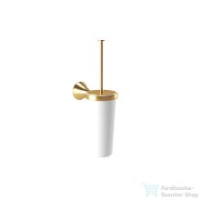   Bugnatese ORION fali wc kefe tartó fehér kerámia tartóval,szálcsiszolt arany 33825OS