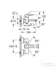 Grohe Lineare Egykaros kádcsaptelep, matt hard grafit 33849AL1