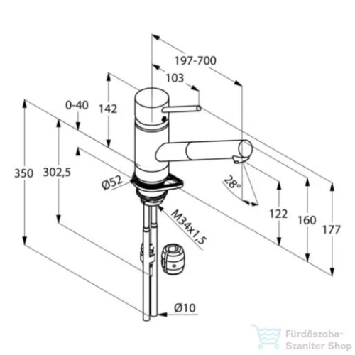 Kludi Scope egykaros mosogató csaptelep NA 8 339310575
