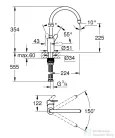 Grohe EUROSTYLE COSMOPOLITAN EGYKAROS MOSOGATÓCSAP 1/2? króm 33975004