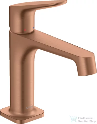 Hansgrohe AXOR CITTERIO M mosdó csaptelep nem zárható leeresztővel,szálcsiszolt vörös arany hatású 34017310