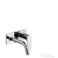   Hansgrohe AXOR Citterio M egykaros, falsík alatti mosdócsaptelep dekorlappal és rövid kifolyóval DN15, króm  34112000