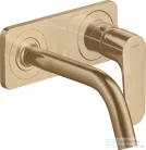 Hansgrohe AXOR Citterio M falsík alatti mosdó csaptelep 16,7 cm-es kifolyóval,szálcsiszolt bronz 34112140