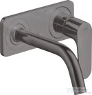 Hansgrohe AXOR Citterio M falsík alatti mosdó csaptelep 16,7 cm-es kifolyóval,szálcsiszolt fekete króm 34112340