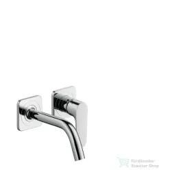   Hansgrohe AXOR Citterio M egykaros, falsík alatti mosdócsaptelep takarórozettákkal és rövid kifolyóval DN15, króm  34113000