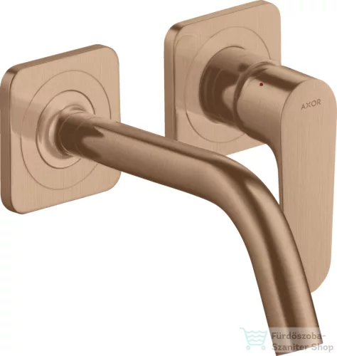Hansgrohe AXOR Citterio M falsík alatti mosdó csaptelep 16,7 cm-es kifolyóval,szálcsiszolt vörös arany hatású 34113310