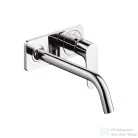 Hansgrohe AXOR Citterio M egykaros, falsík alatti mosdócsaptelep dekorlappal és hosszú kifolyóval DN15, króm 34115000