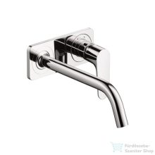   Hansgrohe AXOR Citterio M egykaros, falsík alatti mosdócsaptelep dekorlappal és hosszú kifolyóval DN15, króm 34115000